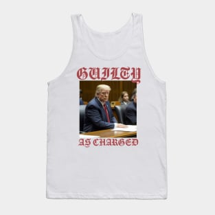 Donald Trump Courtroom Shot Tank Top